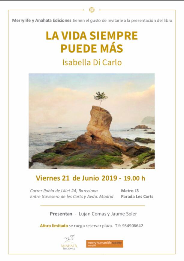 LA VIDA SIEMPRE PUEDE MÁS – Presentación del libro en Barcelona