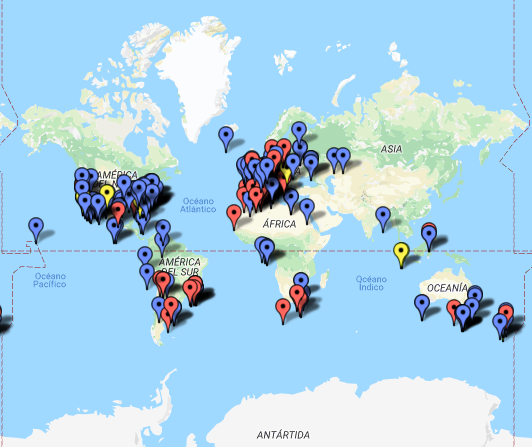 MINUTO GLOBAL DE SILENCIO                                          MAPA DE GRUPOS