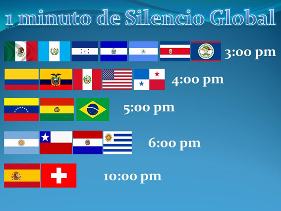 MINUTO DE SILENCIO GLOBAL                                        Y SEMANA DEL FESTIVAL MUNDIAL DE SERVIDORES